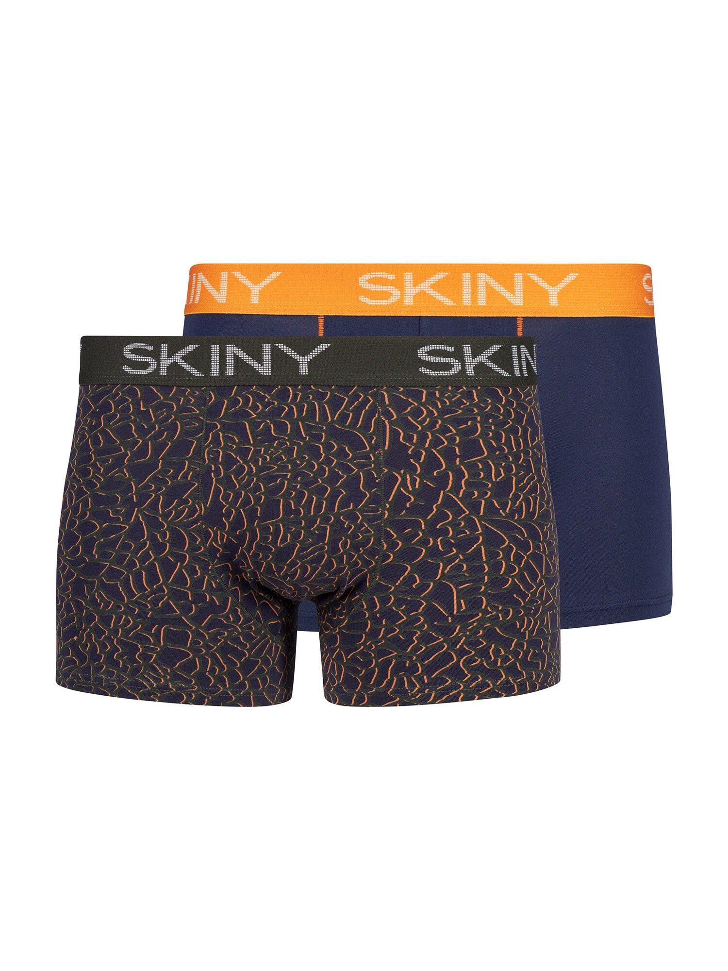 Skiny Boxeralsók  tengerészkék / narancs / fekete / fehér