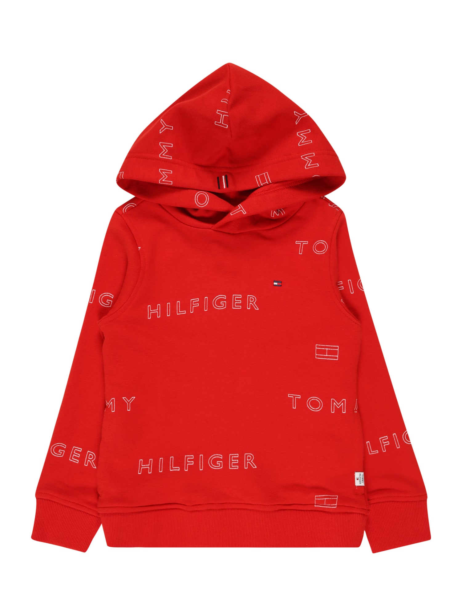 TOMMY HILFIGER Tréning póló  piros / fehér / tengerészkék