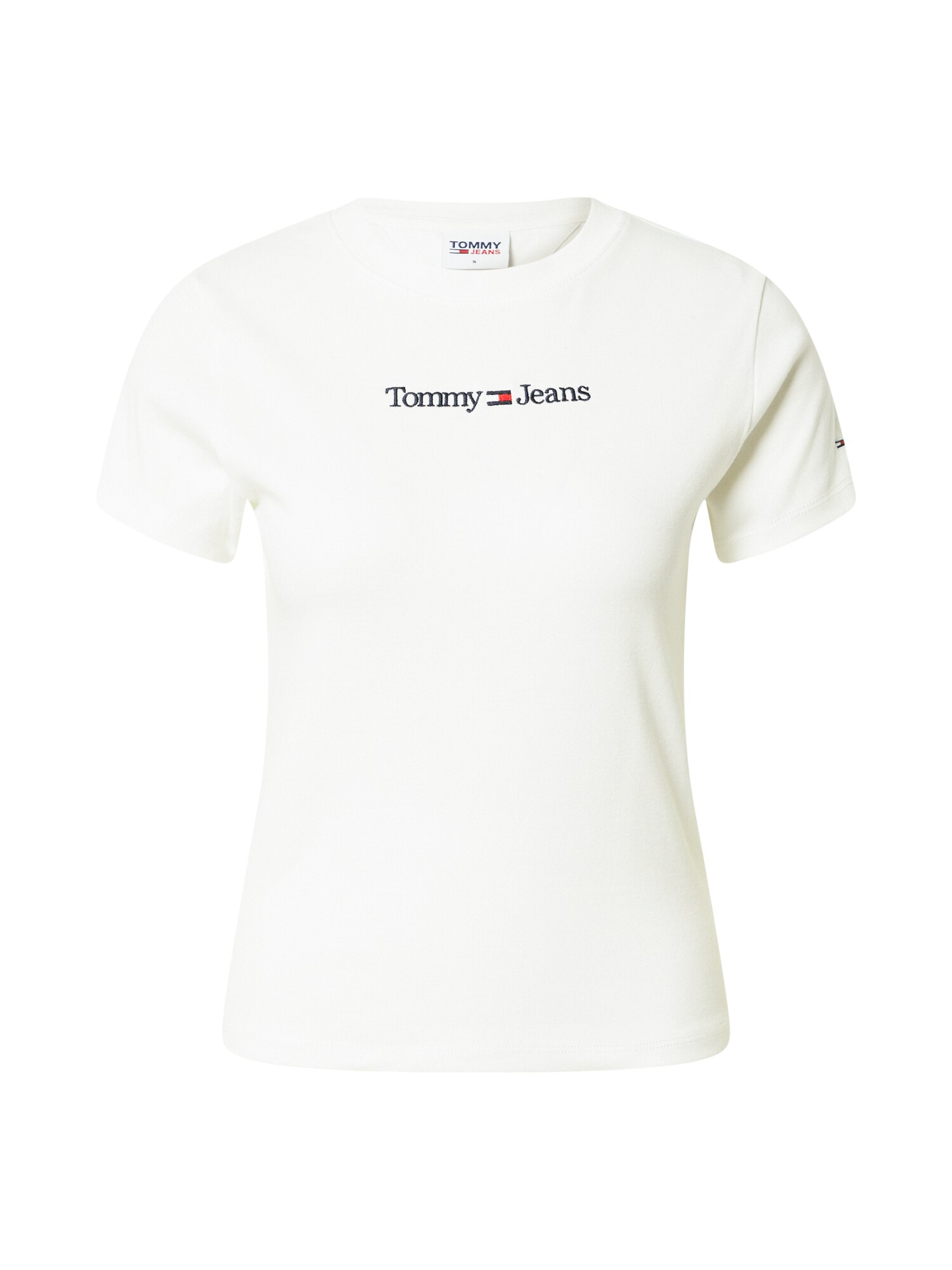 Tommy Jeans Póló  krém / tengerészkék / piros