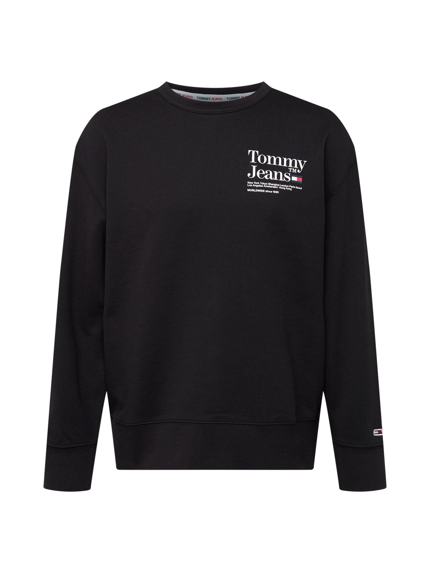 Tommy Jeans Tréning póló  fekete / piros / fehér / tengerészkék