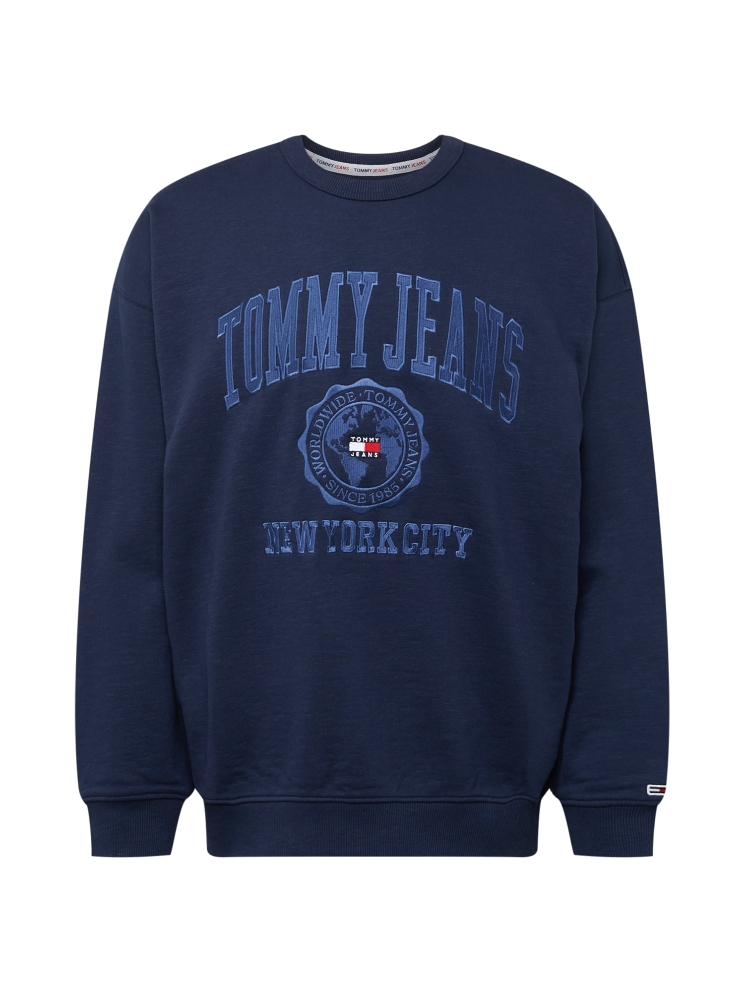 Tommy Jeans Tréning póló  tengerészkék / kék / fehér / rikító piros