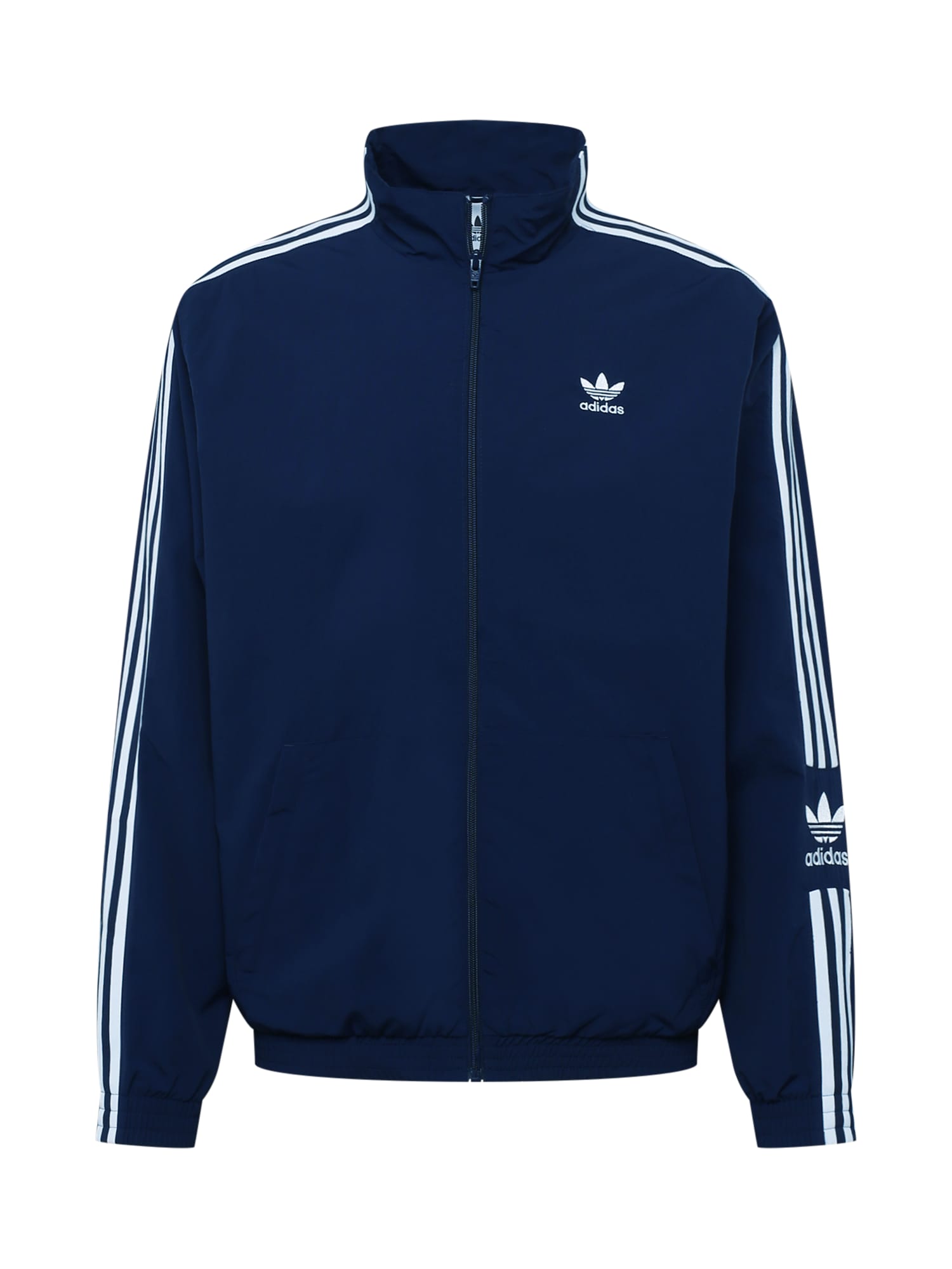 ADIDAS ORIGINALS Átmeneti dzseki  fehér / tengerészkék