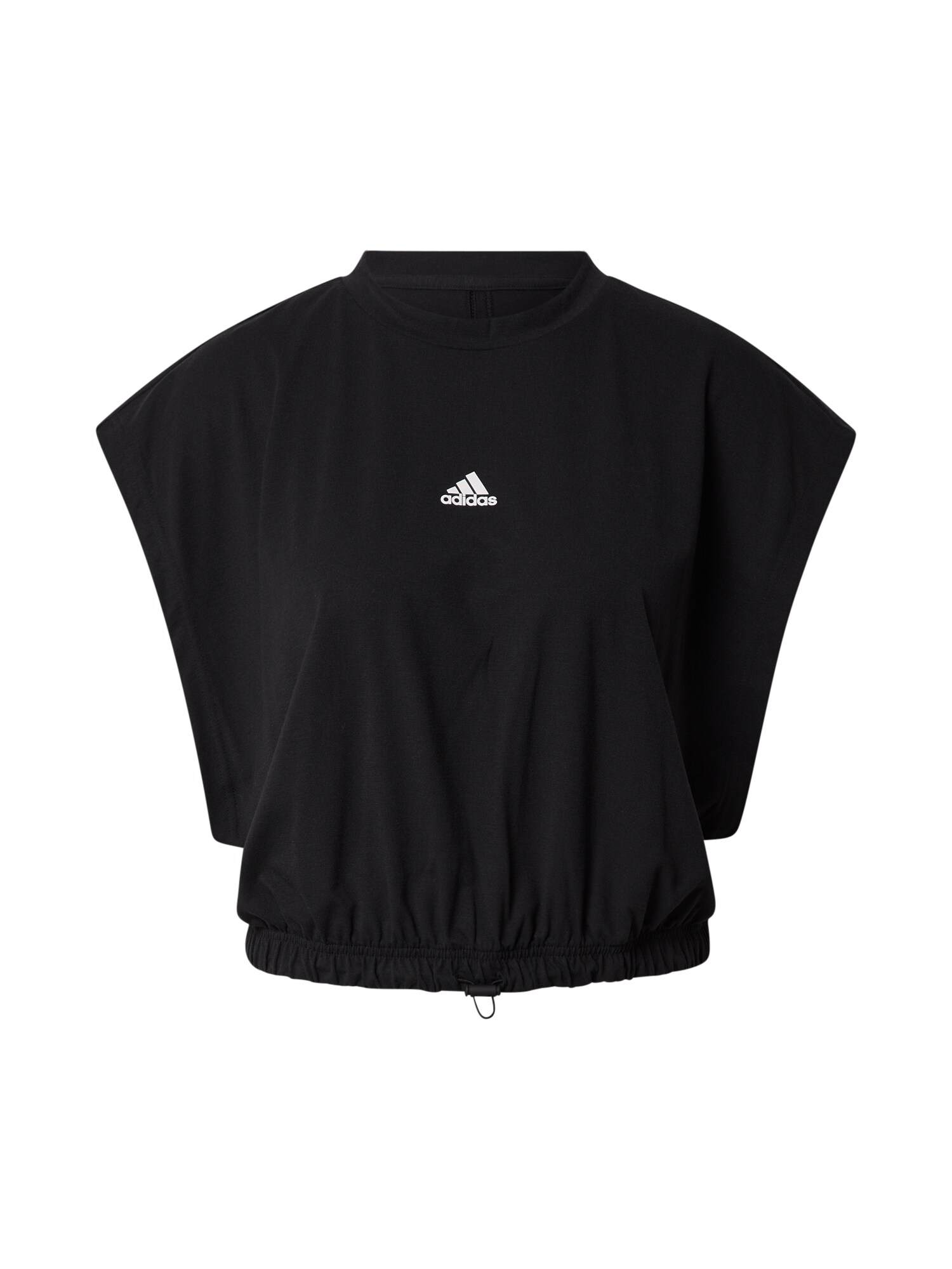 ADIDAS PERFORMANCE Sport top  fekete / fehér