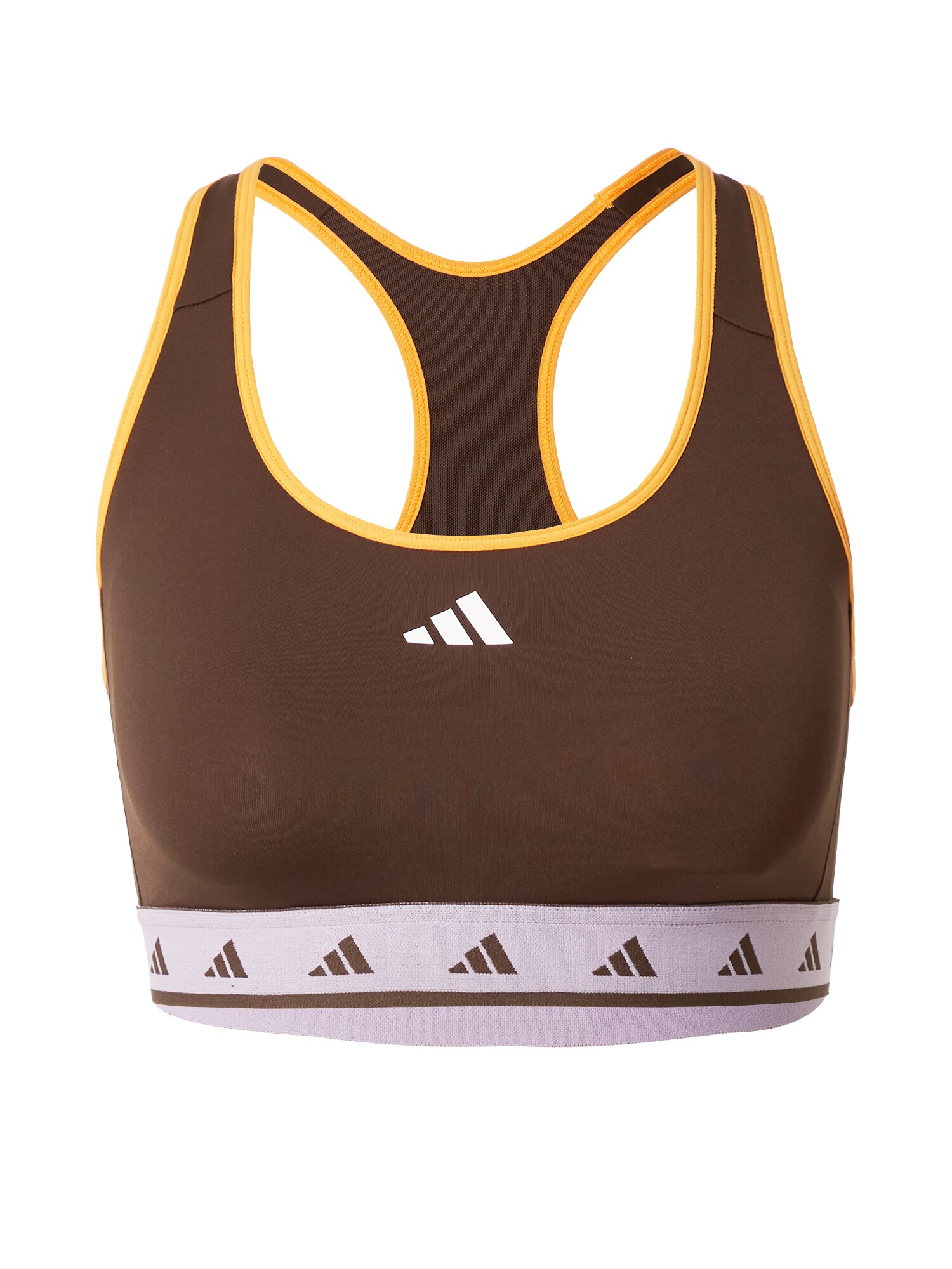 ADIDAS PERFORMANCE Sportmelltartók  sötét barna / sárga / fehér