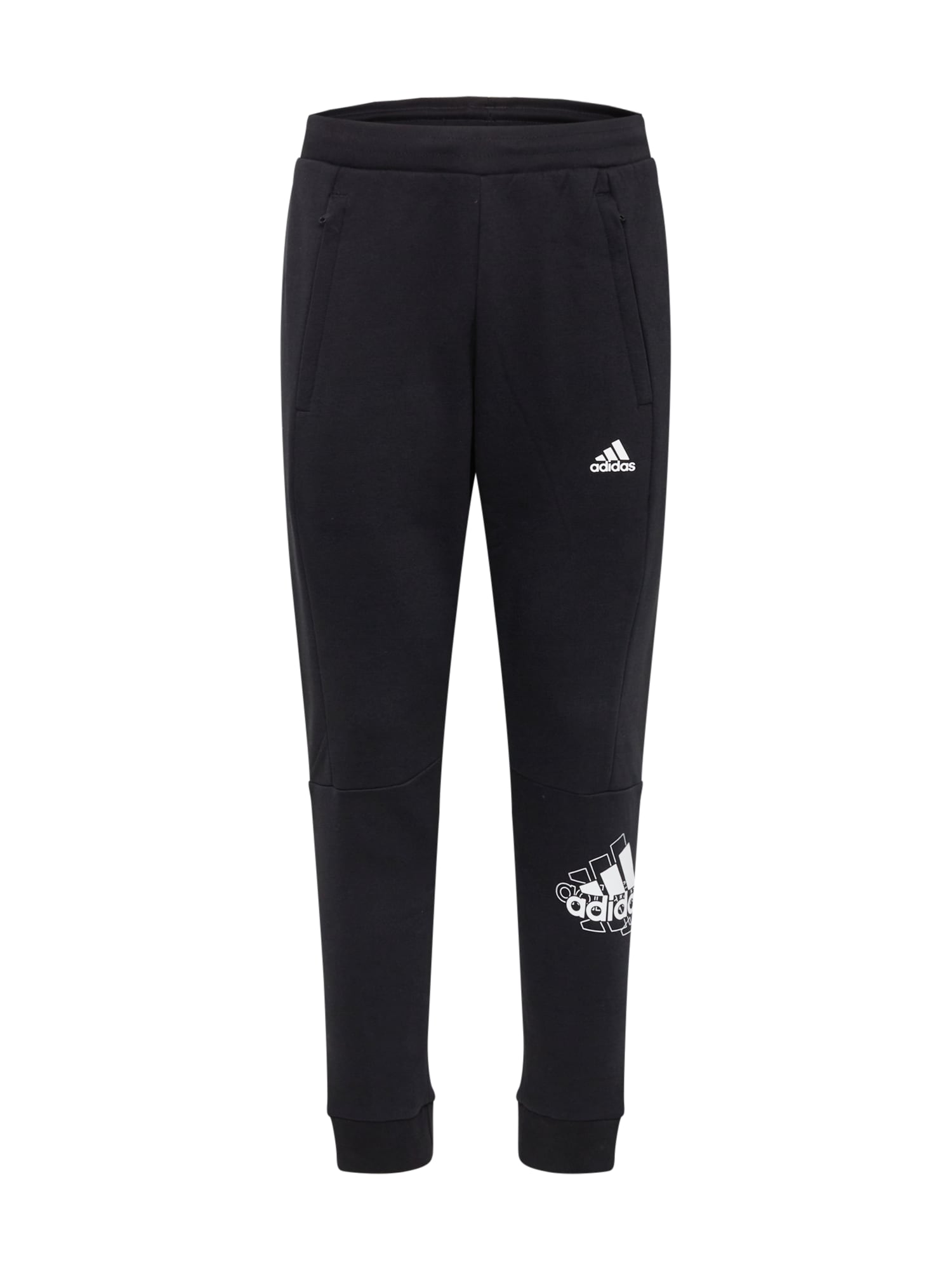 ADIDAS PERFORMANCE Sportnadrágok  fekete / fehér