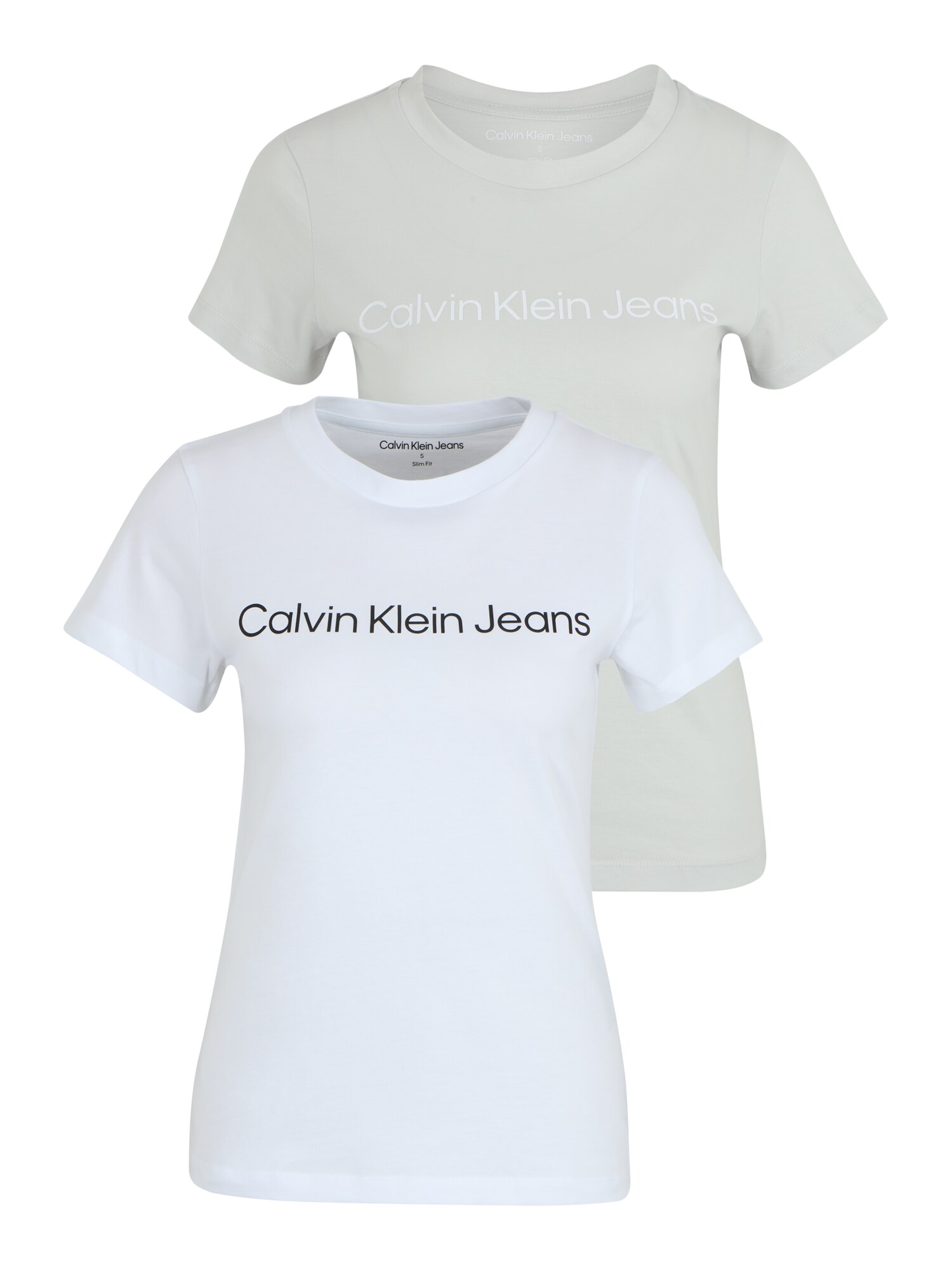 Calvin Klein Jeans Póló  szürke / fehér / fekete