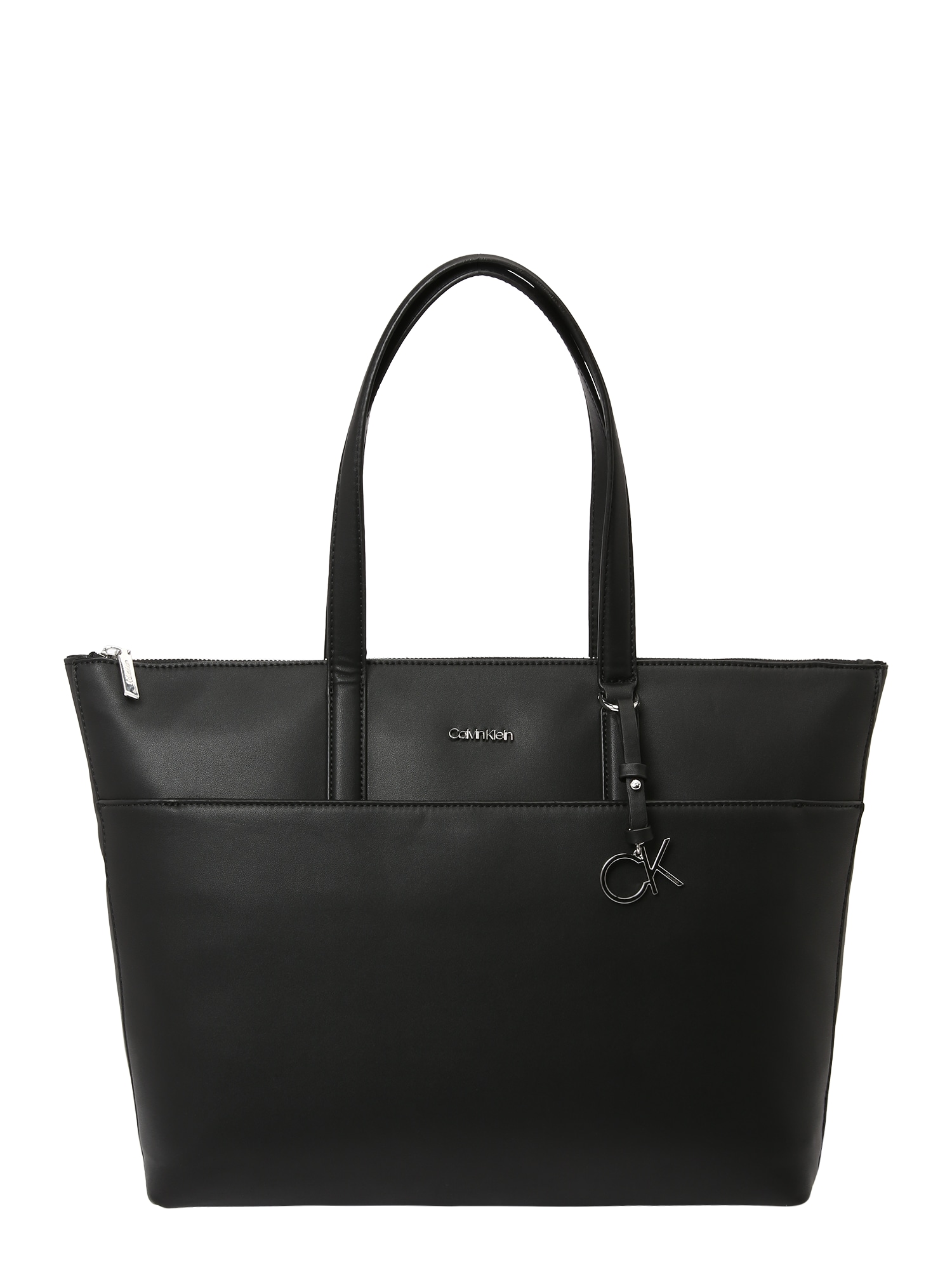 Calvin Klein Shopper táska  fekete / ezüst