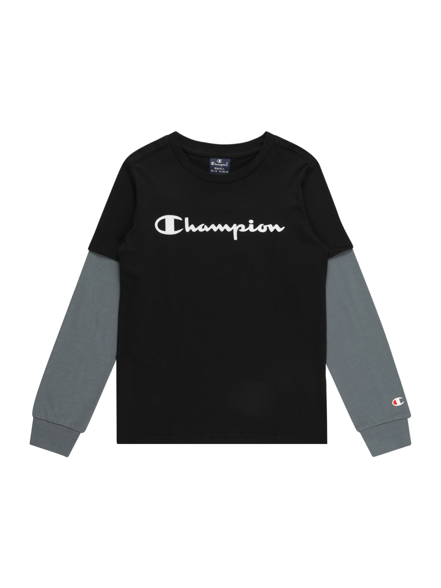 Champion Authentic Athletic Apparel Póló  fekete / galambkék / fehér