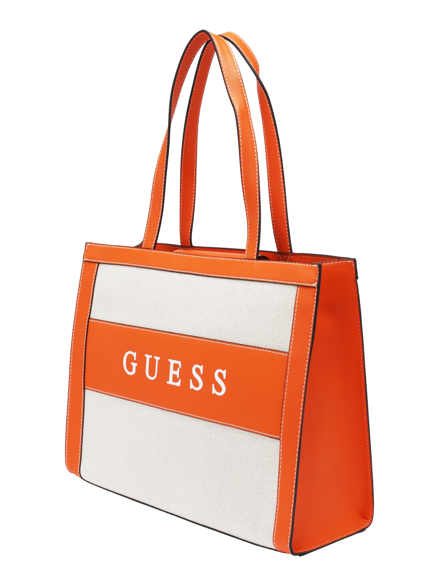 GUESS Shopper táska 'Salford'  narancs / fehér / testszínű