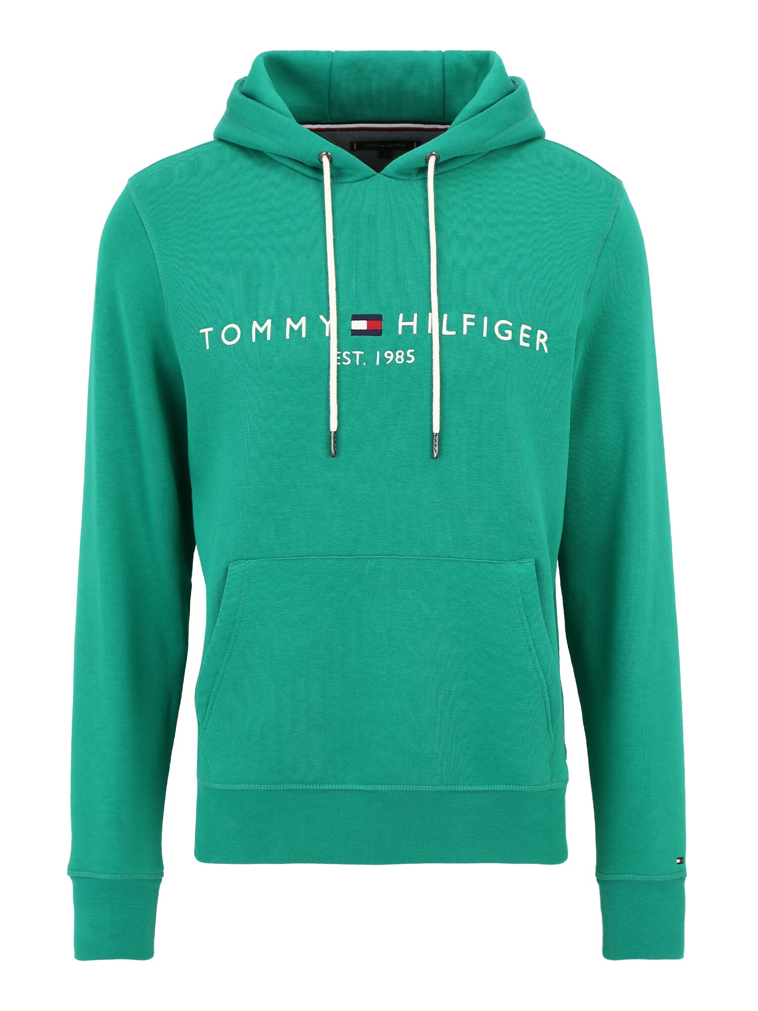 TOMMY HILFIGER Tréning póló  zöld / fehér / tengerészkék / piros