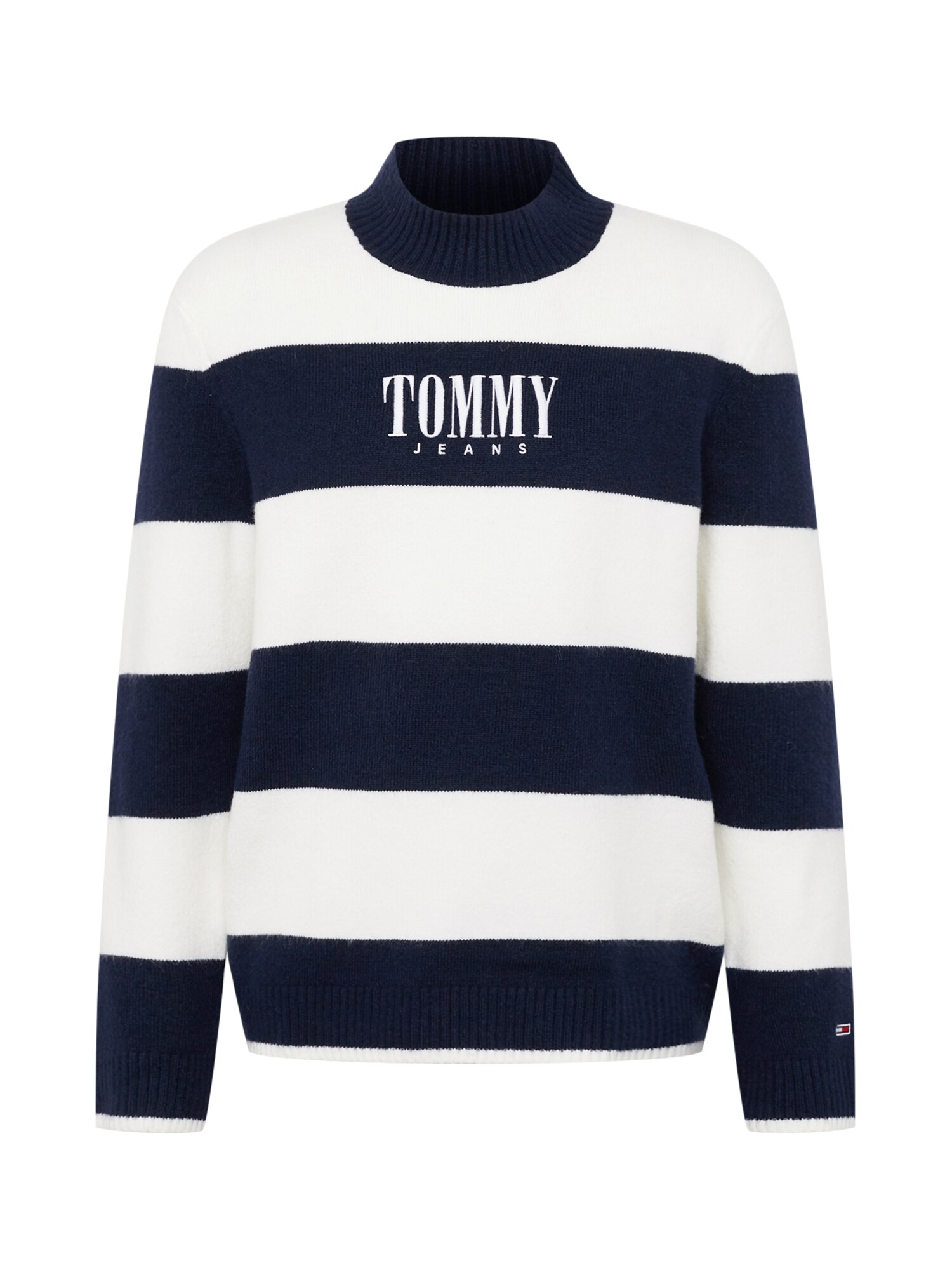 Tommy Jeans Pulóver  tengerészkék / fehér / tűzpiros