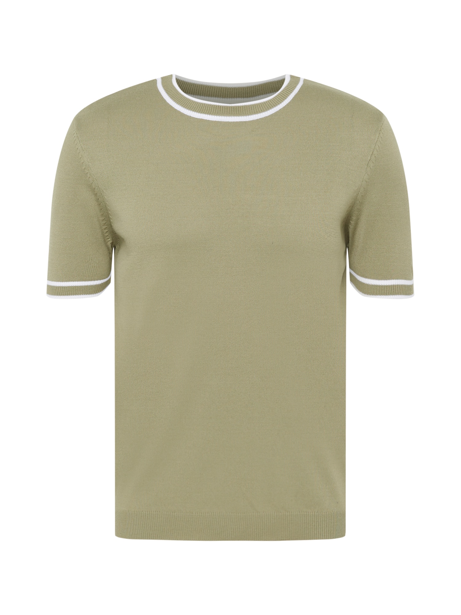 BURTON MENSWEAR LONDON Pulóver  khaki / fehér