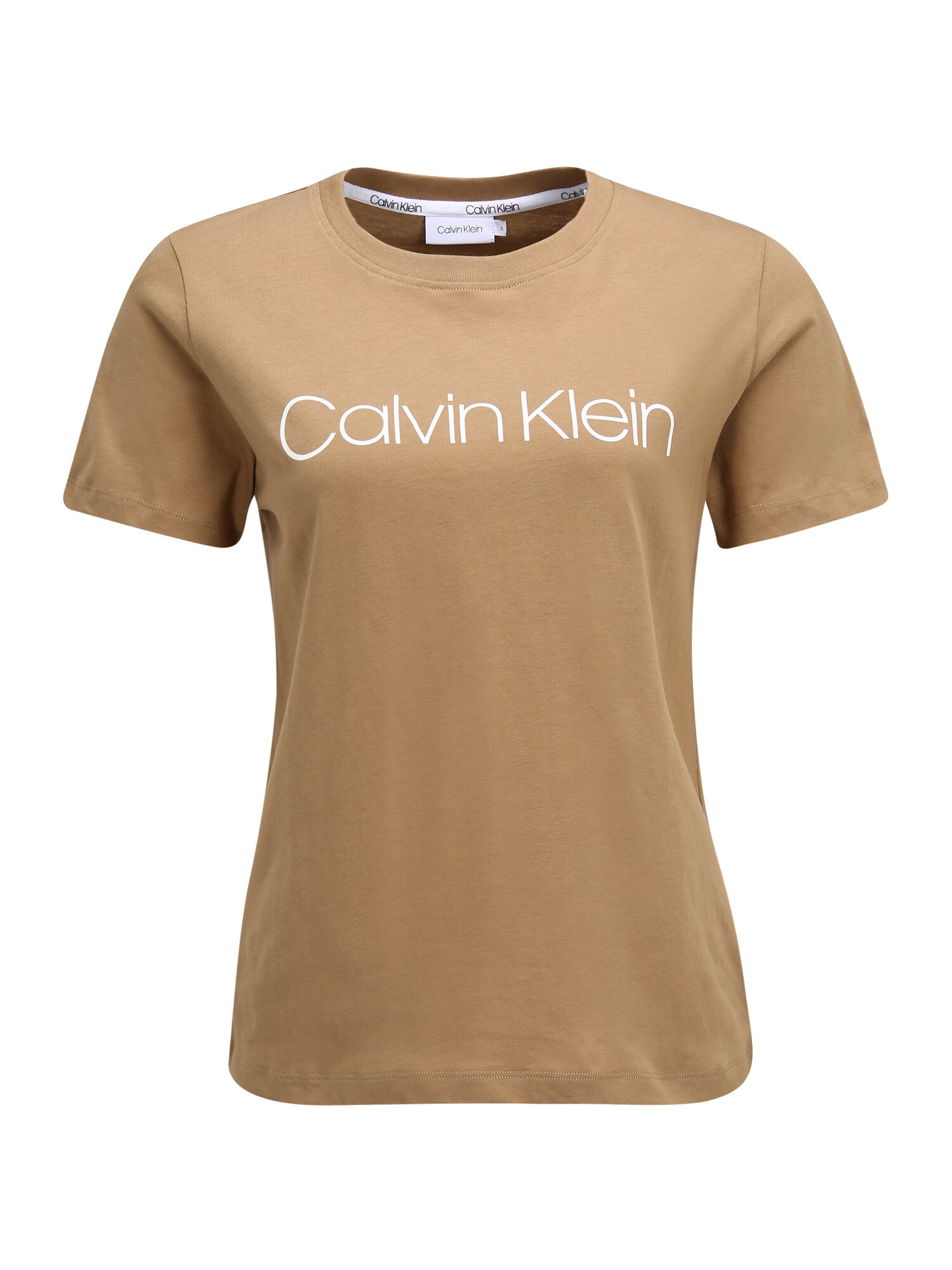 Calvin Klein Póló  khaki / fehér