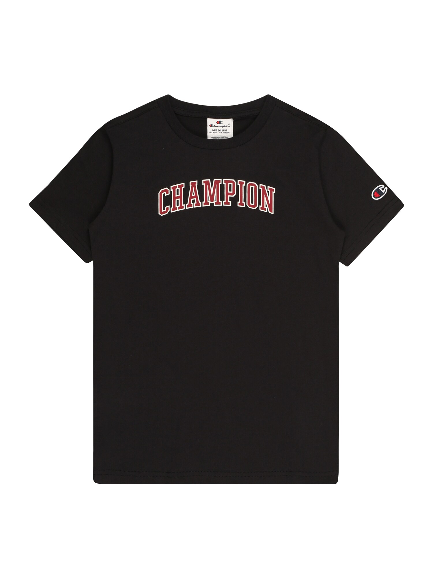 Champion Authentic Athletic Apparel Póló  fekete / fehér / piros