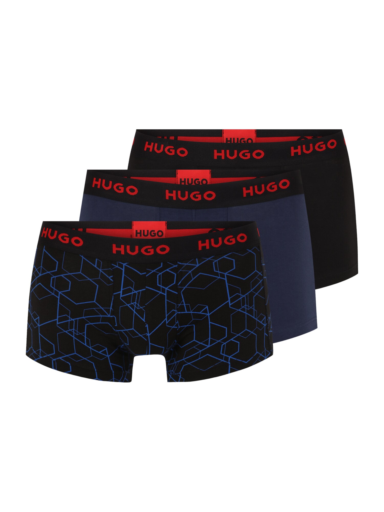 HUGO Boxeralsók  éjkék / kék / piros