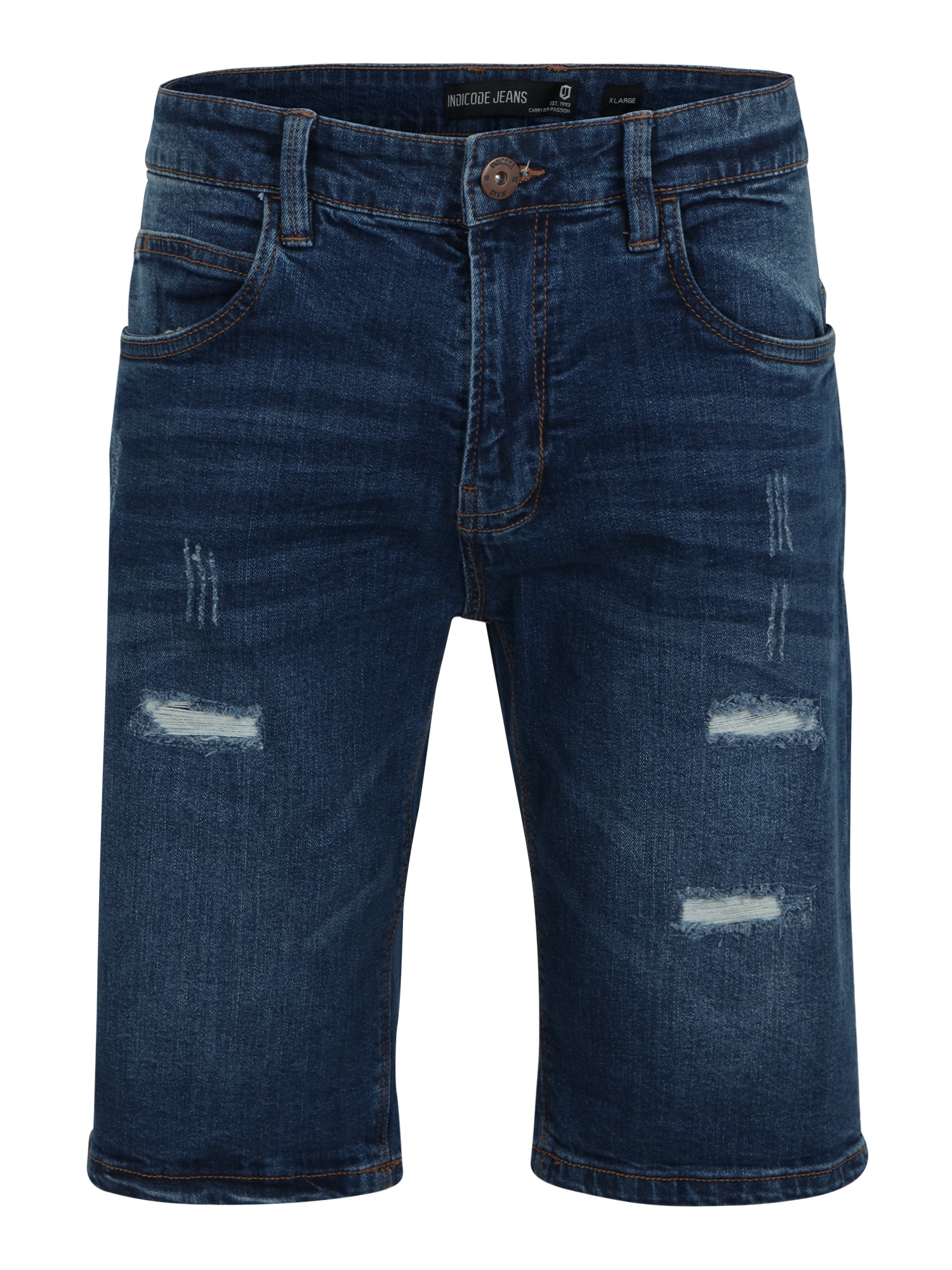 INDICODE JEANS Farmer 'Kaden Holes'  indigó