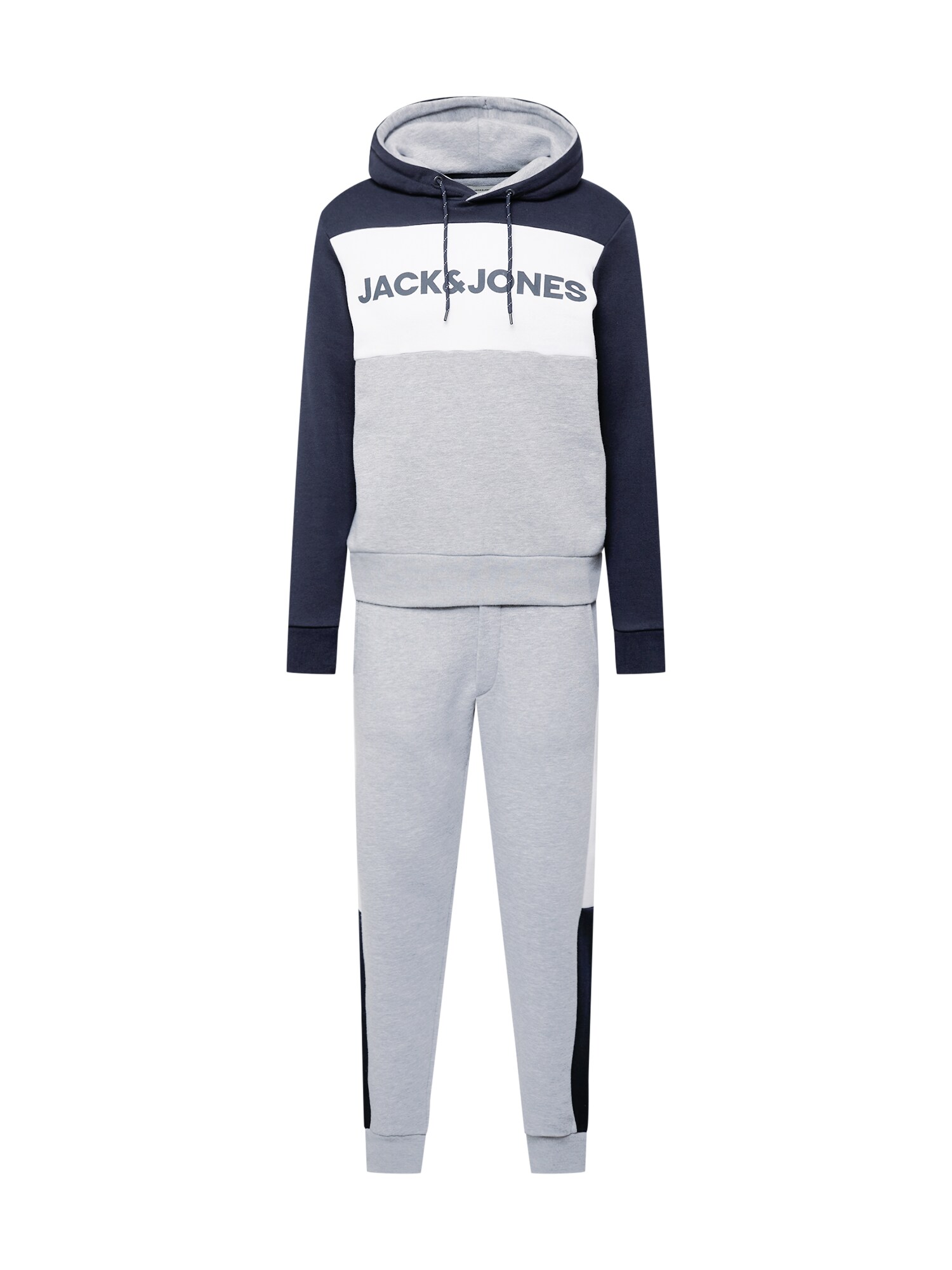 JACK & JONES Jogging ruhák  tengerészkék / világosszürke / fehér