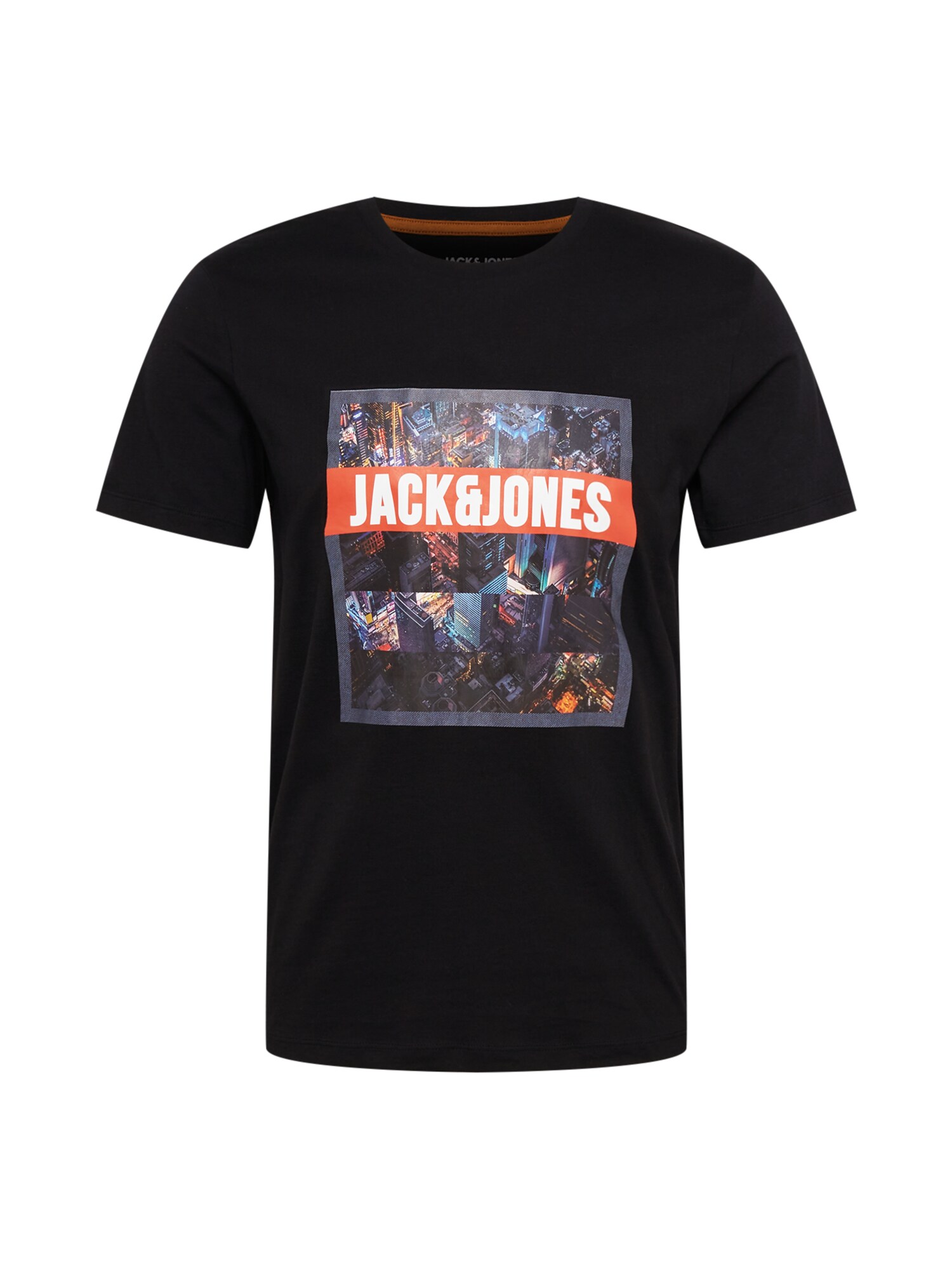 JACK & JONES Póló  fekete / fehér / világospiros / világoslila