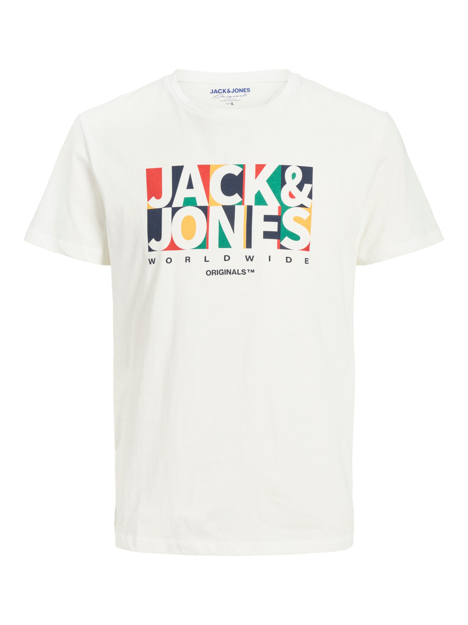 Jack & Jones Junior Póló 'PALETTE'  fehér / vegyes színek