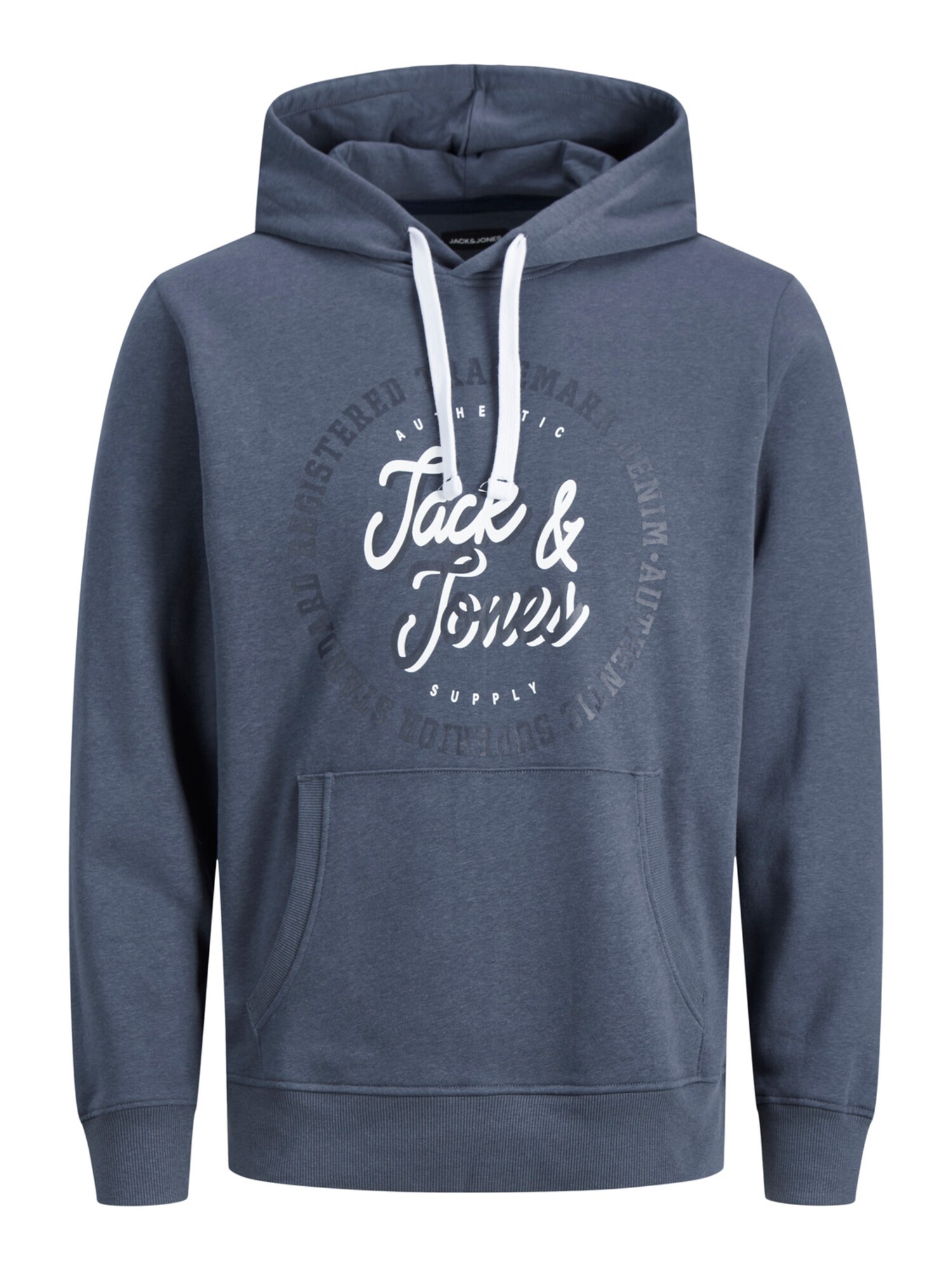 Jack & Jones Plus Tréning póló 'STAMP'  kék / fehér