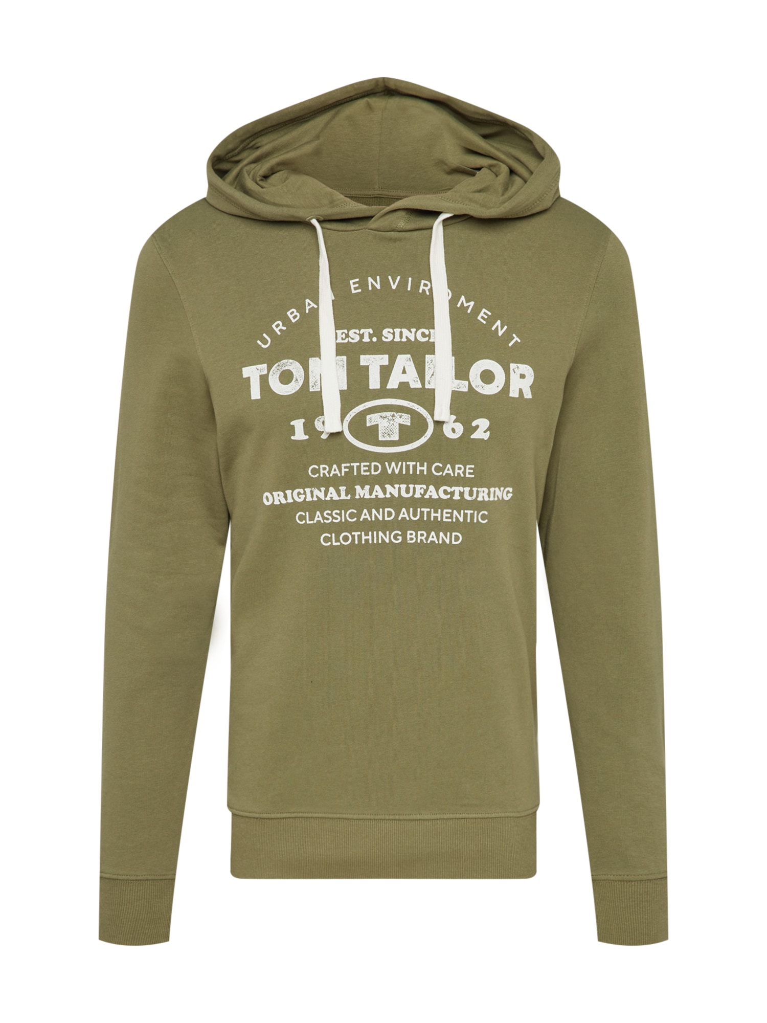 TOM TAILOR Tréning póló  khaki / fehér