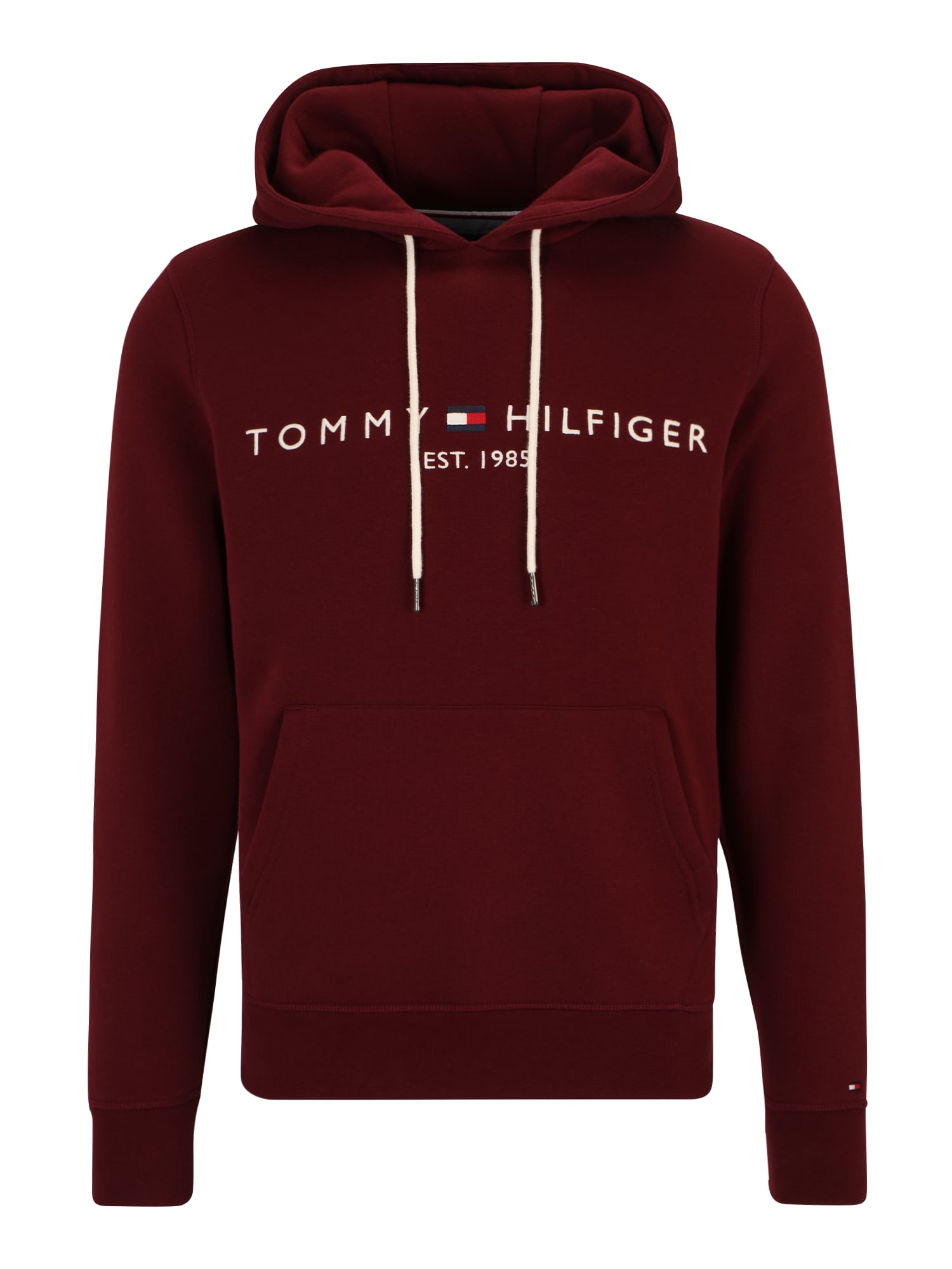 TOMMY HILFIGER Tréning póló  bordó / fehér / piros / tengerészkék