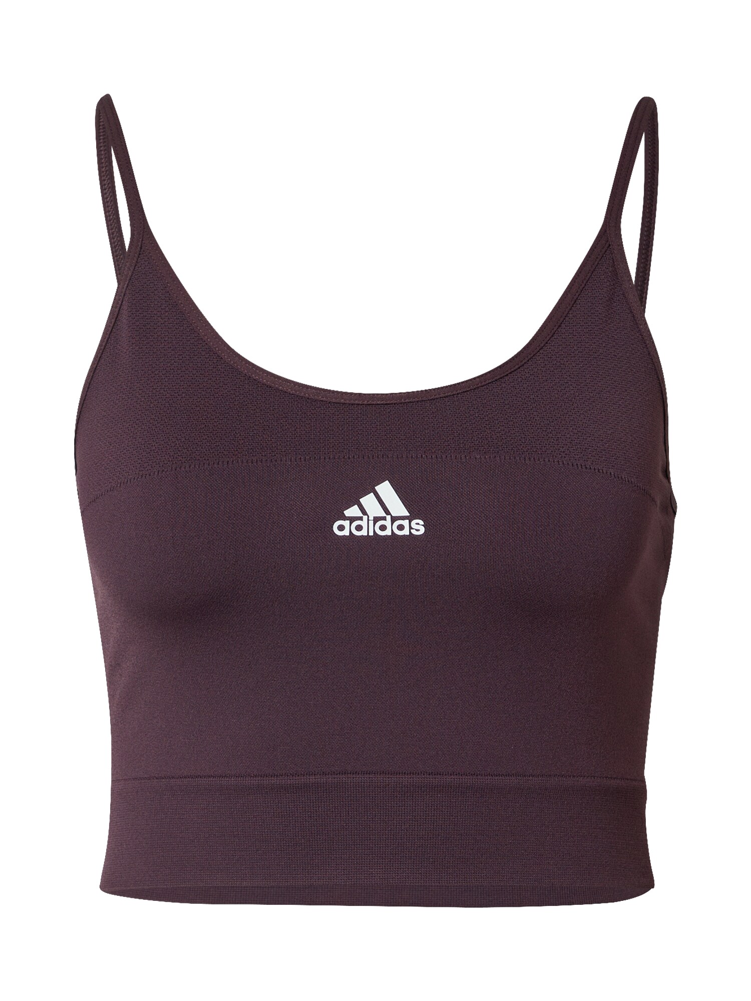 ADIDAS PERFORMANCE Sport top  sötétvörös / fehér