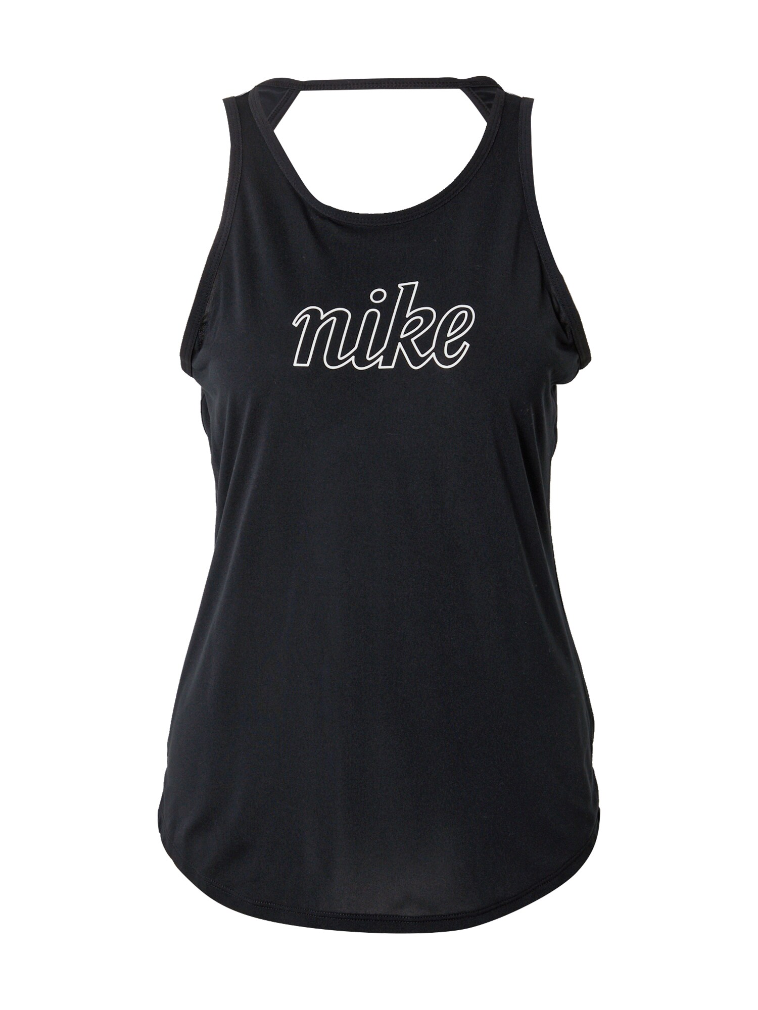 NIKE Sport top  fekete / fehér