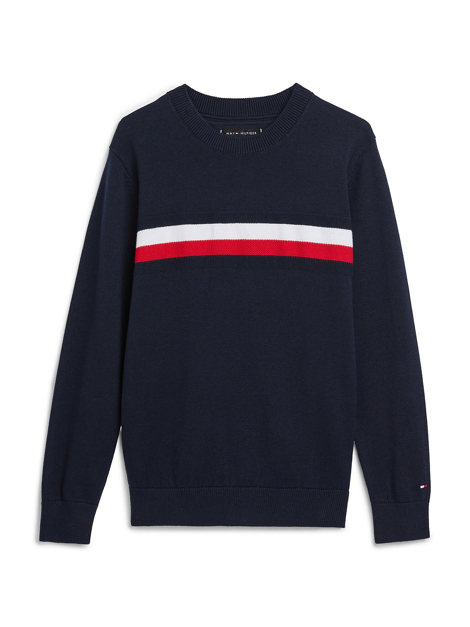 TOMMY HILFIGER Pulóver  fehér / piros / éjkék