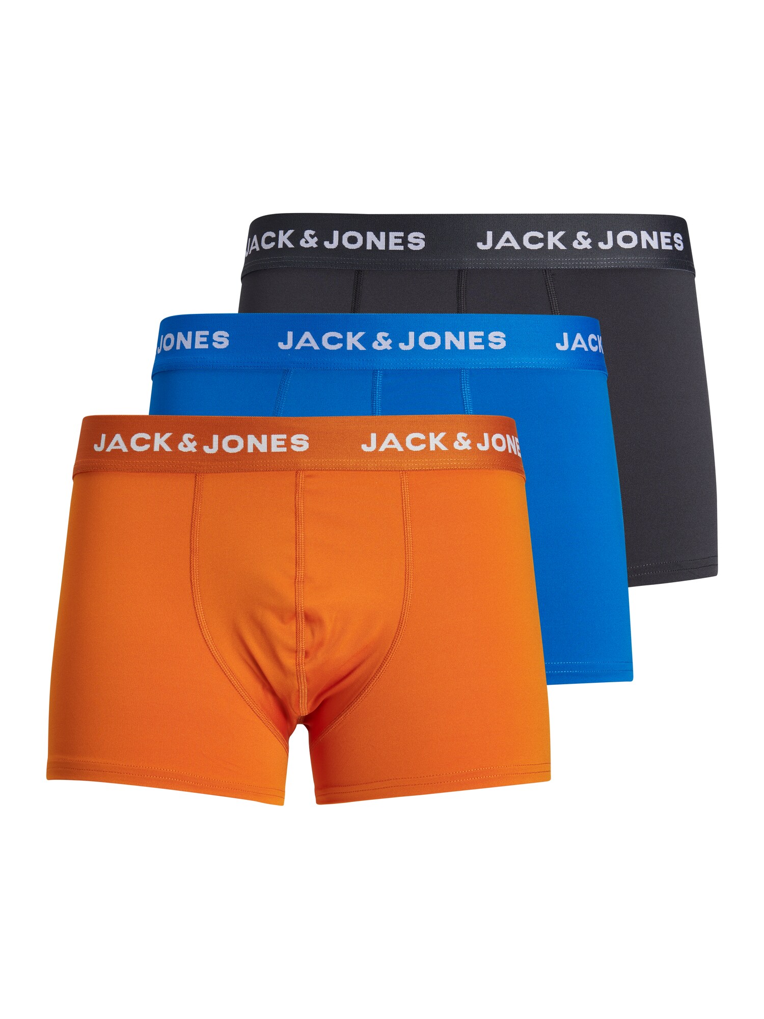 JACK & JONES Boxeralsók 'AXEL'  kék / narancs / fehér / fekete