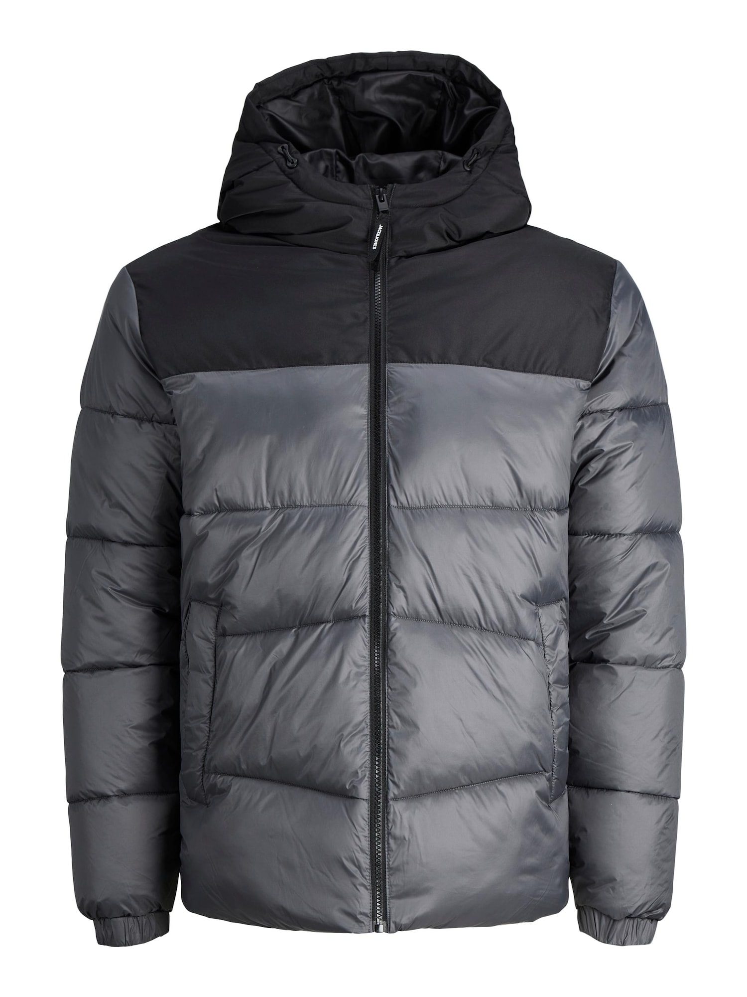 JACK & JONES Téli dzseki 'CHILI'  bazaltszürke / fekete