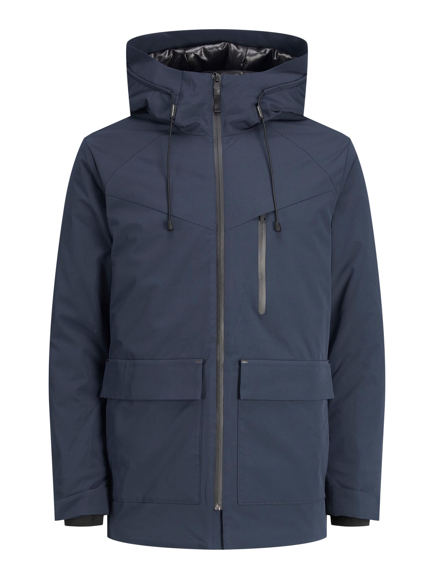 JACK & JONES Téli parka 'KAISER'  tengerészkék / fehér