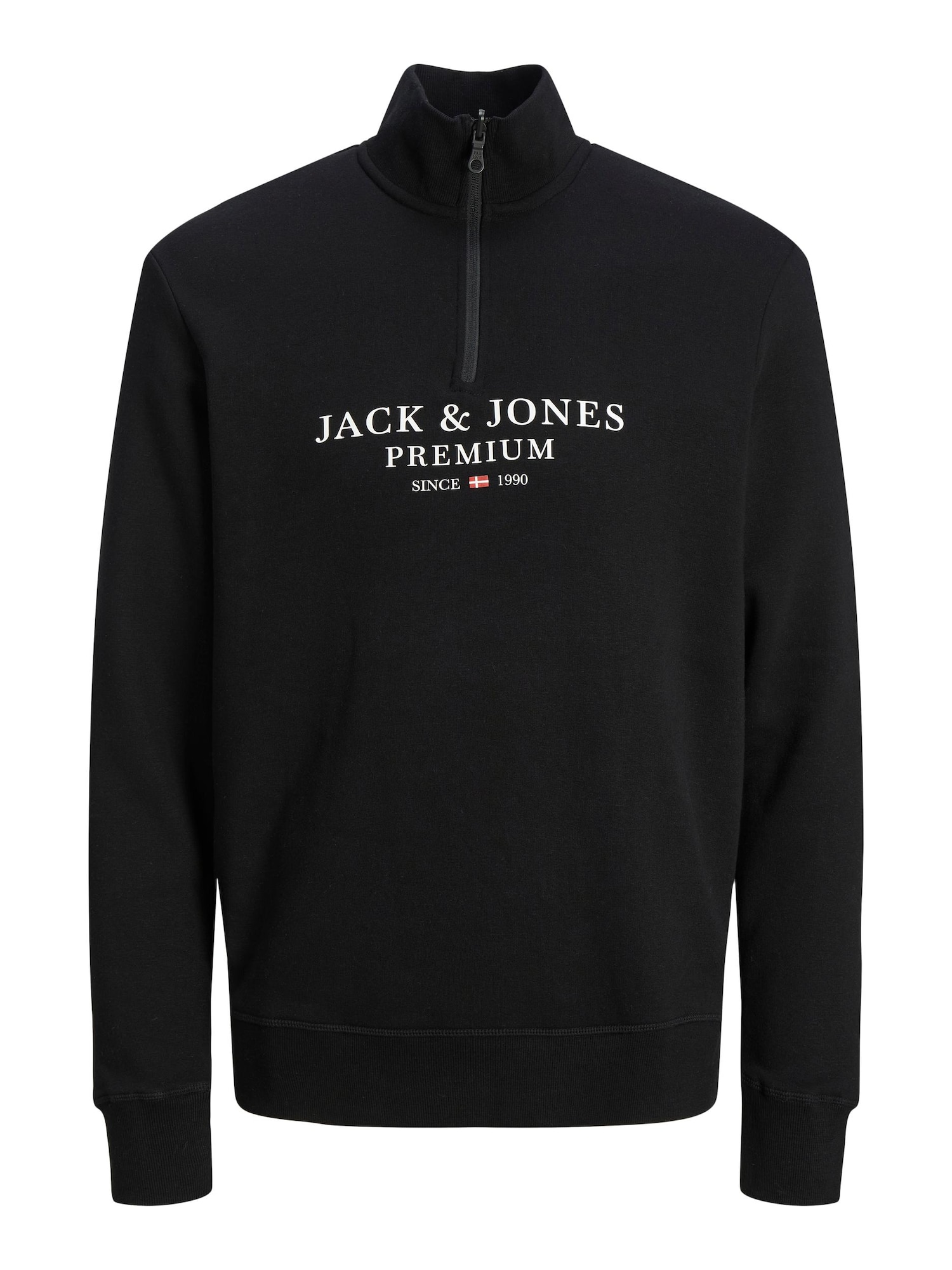 JACK & JONES Tréning póló 'BLUASTON'  fekete / fehér