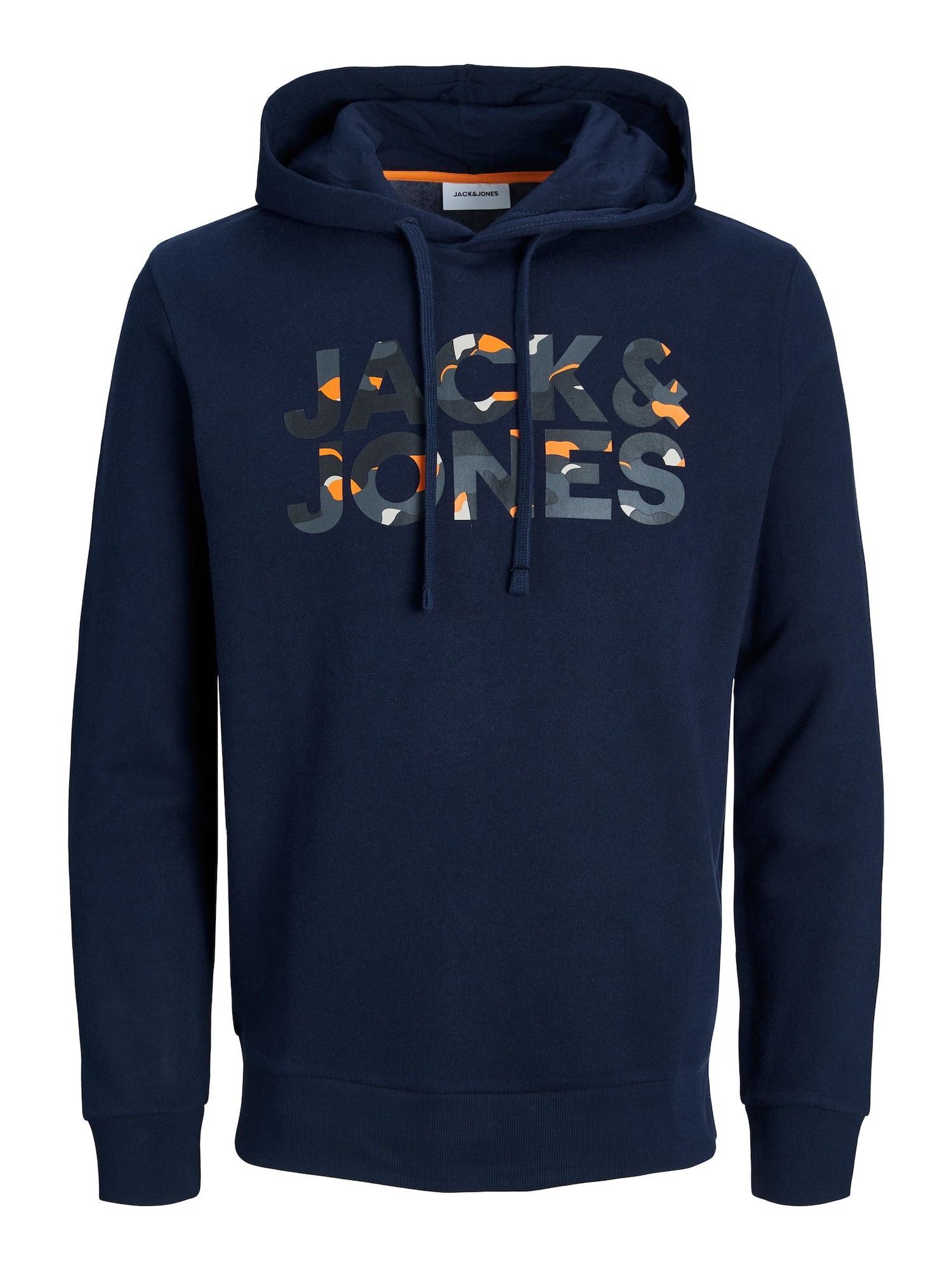 JACK & JONES Tréning póló 'RAMP'  tengerészkék / narancs / fekete / füstkék