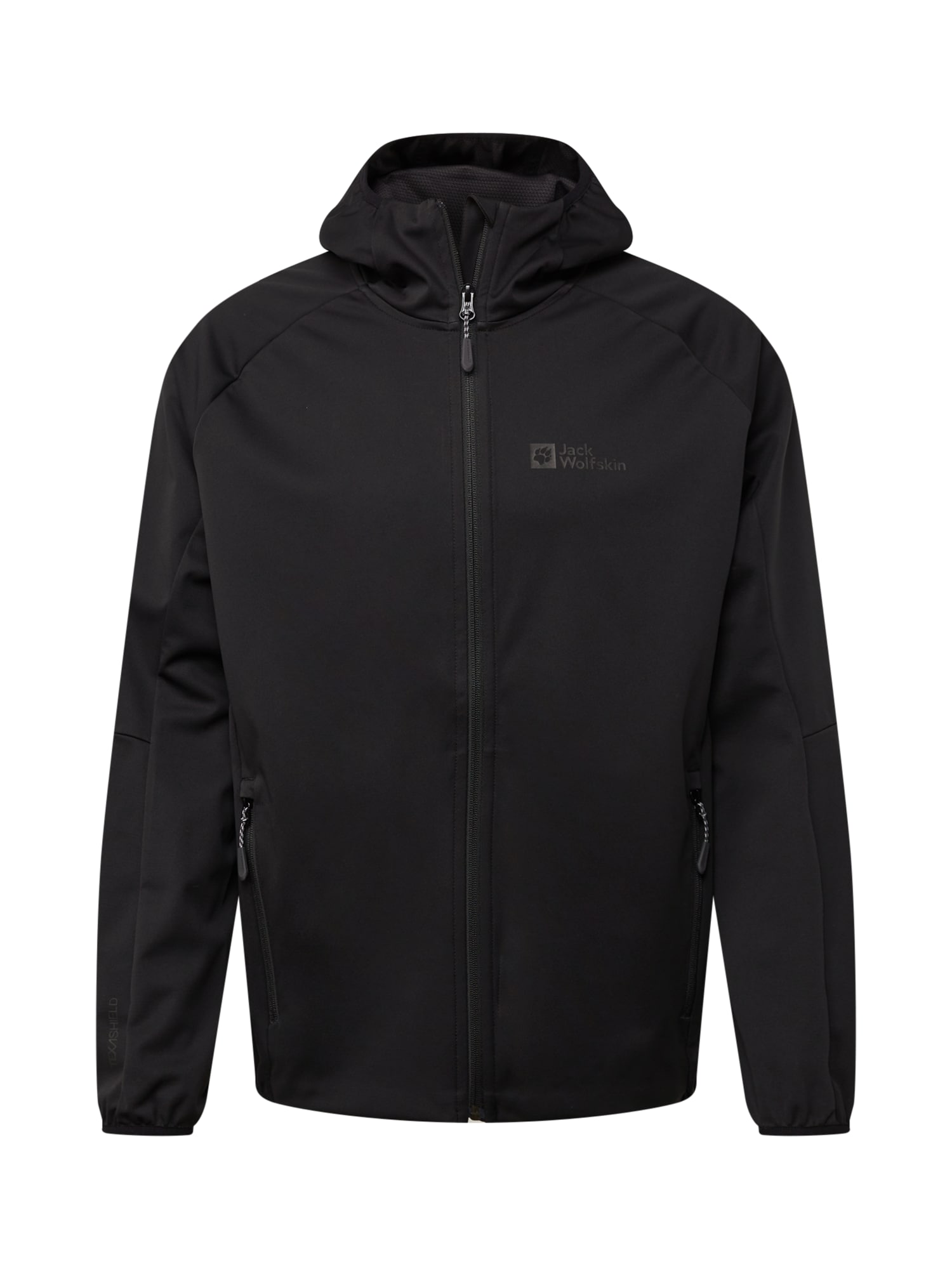 JACK WOLFSKIN Sportdzseki 'FELDBERG HOODY M'  fekete / szürke