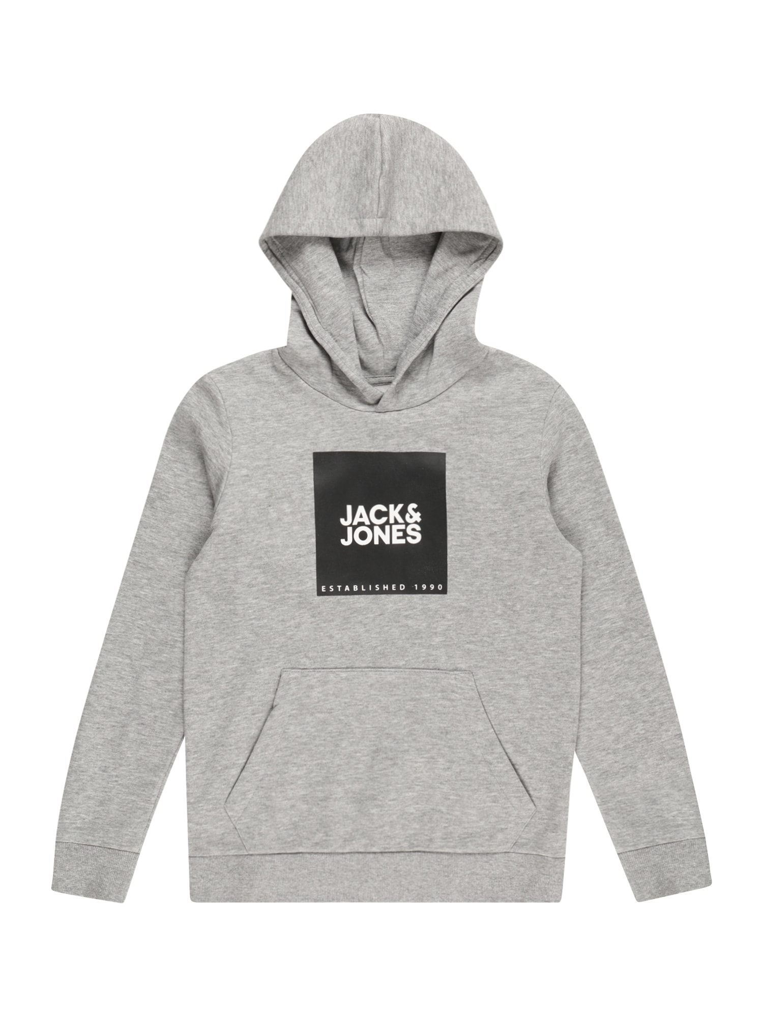 Jack & Jones Junior Tréning póló 'Lock'  szürke / fekete / fehér