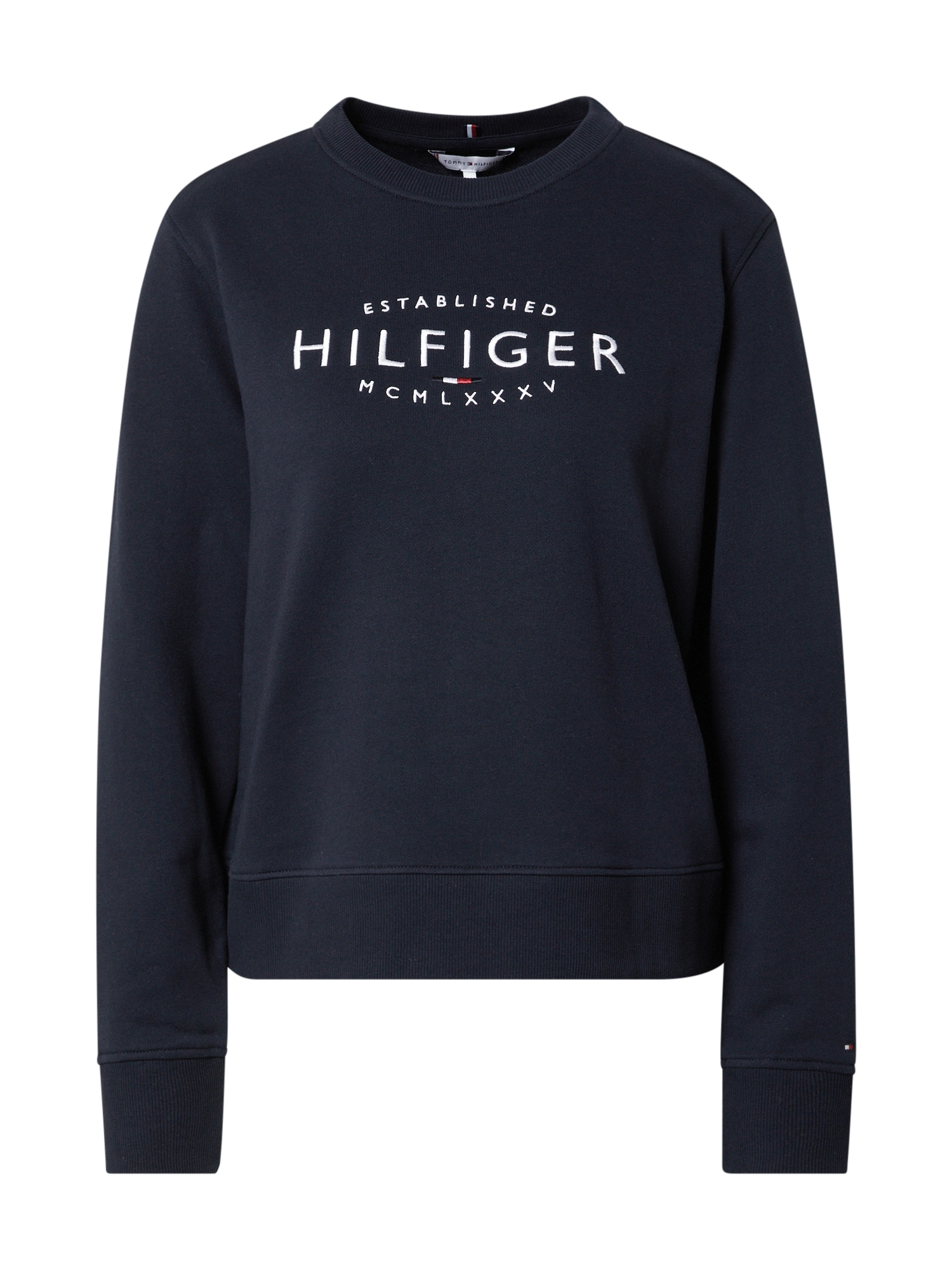 TOMMY HILFIGER Tréning póló  fehér / sötétkék