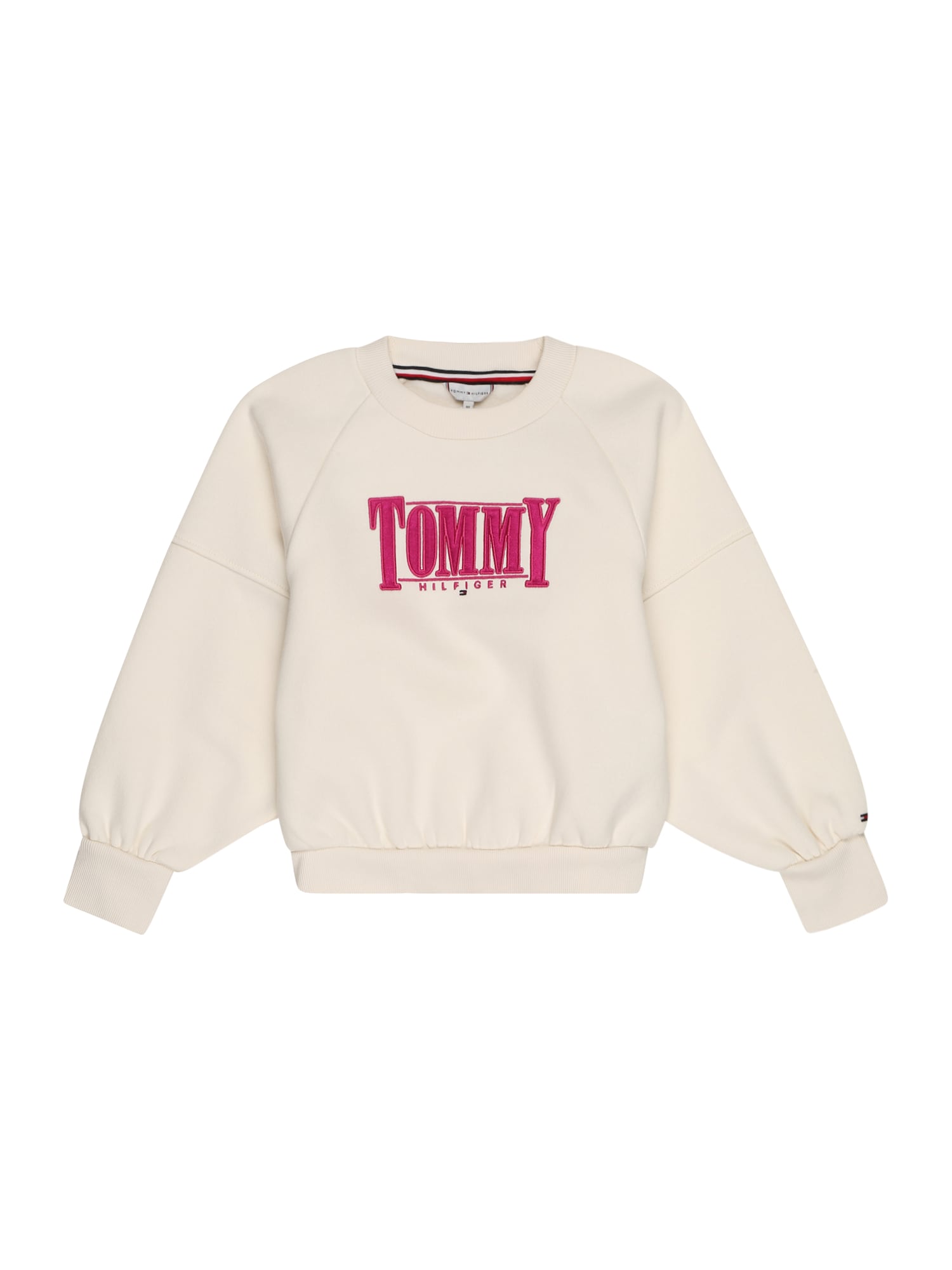 TOMMY HILFIGER Tréning póló  piszkosfehér / tengerészkék / pitaja