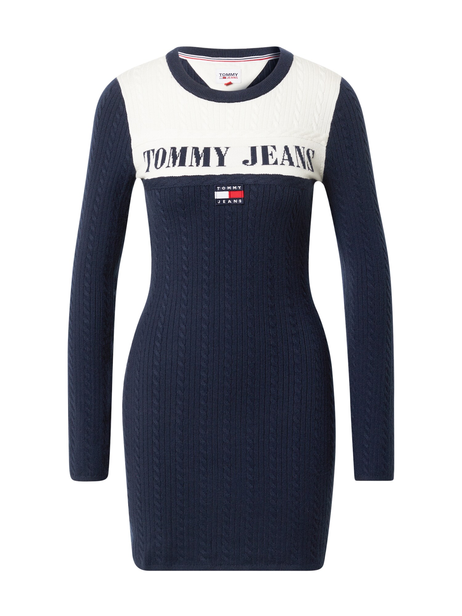 Tommy Jeans Kötött ruhák  tengerészkék / fehér / piros